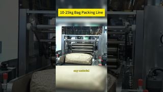 Línea de producción de paletizado y envasado de bolsas de 10-25 kg totalmente automática | Cambio de parámetros con un clic
