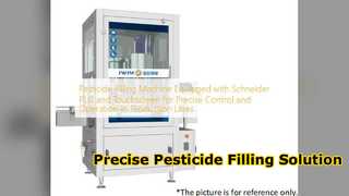 Máquina llenadora de pesticidas con PLC Schneider de precisión
