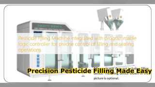Máquina de llenado y sellado de pesticidas de precisión