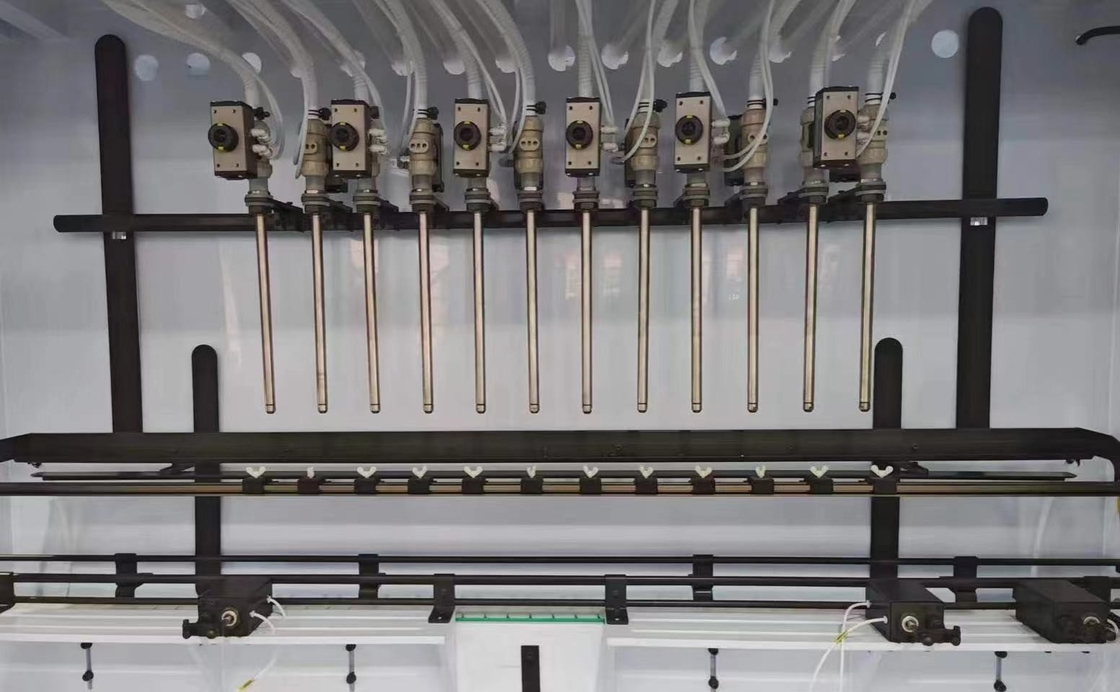 Pesticidas Botella redonda Microcomputadora en línea máquina de llenado por gravedad anticorrosión