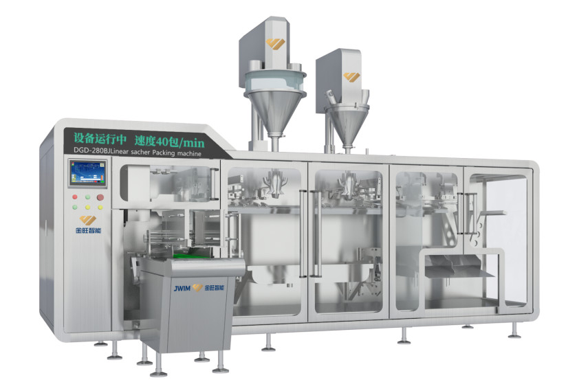 DGD-320-2 Máquina automática de embalaje de bolsas horizontales dobles para embalaje de diversos productos prefabricados de bolsas