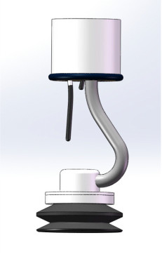 EMLH1202550 Sistema de elevación al vacío 2800mm*270° Área de trabajo del sector con riel de aleación de aluminio
