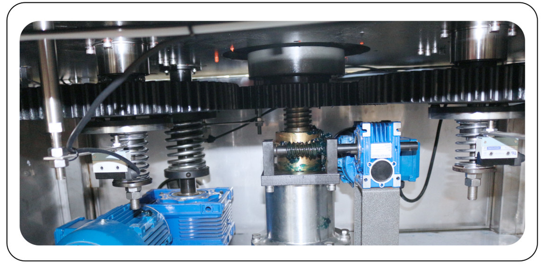Máquina de tapón de tornillo automático rotativo controlado por PLC 8 cabeza 50ML-1000ML Max 9000 BPH