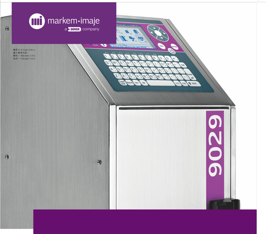 Markem·Imaje 9029 Impresora de inyección de tinta para caracteres pequeños 100-240VAC, 50/60Hz, 34W