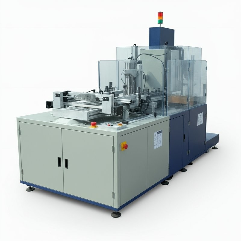 Máquina automática de cartón erector de cartón abierto para la industria agroquímica línea de llenado de botellas