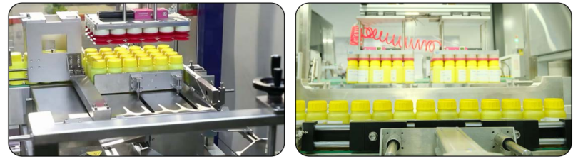 Máquina de embalaje de cartón totalmente automática con convertidor de frecuencia de pantalla táctil y sistema servo para el envasado de botellas