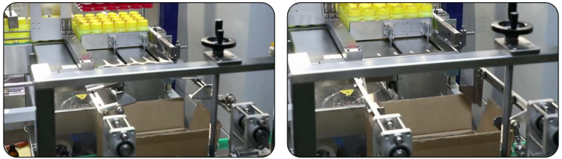 Máquina de embalaje de cartón totalmente automática con convertidor de frecuencia de pantalla táctil y sistema servo para el envasado de botellas