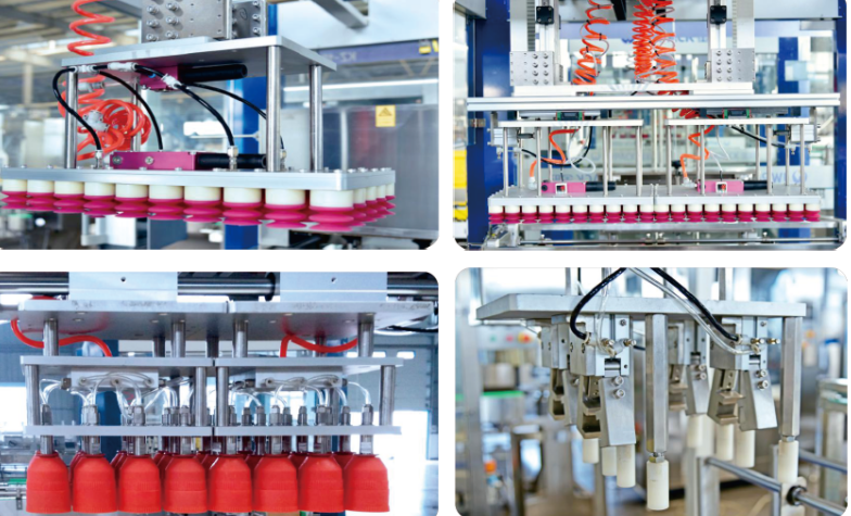 Máquina de embalaje de cartón totalmente automática con convertidor de frecuencia de pantalla táctil y sistema servo para el envasado de botellas