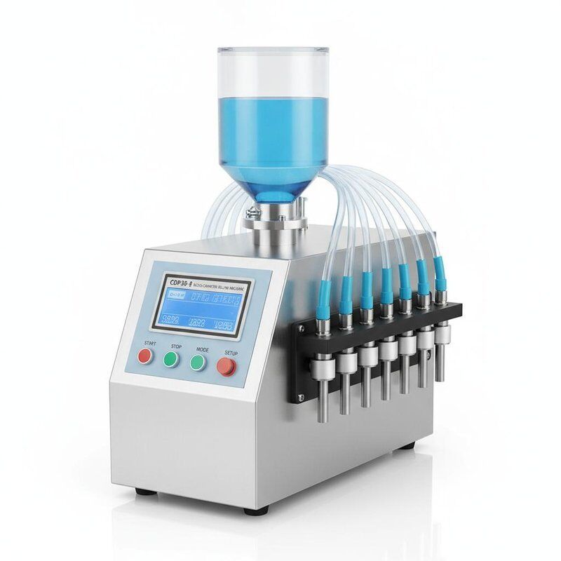 Máquina de llenado controlada por microcomputadora por PLC con retroalimentación del peso de la escala eléctrica y marco de acero inoxidable 304