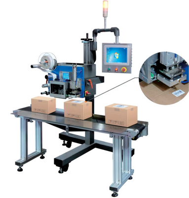 30-60 piezas/min TN-PA6210X Máquina de etiquetado de ángulo derecho de impresión instantánea