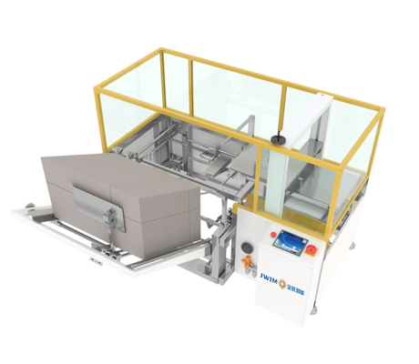 Máquina automática de cartón erector de cartón abierto para la industria agroquímica línea de llenado de botellas