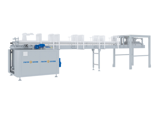 Máquina de embalaje de cartón totalmente automática 380V para línea de llenado de botellas