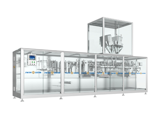 SUS304 Cuadro Máquina de embalaje de película de rollo horizontal totalmente automática para polvo / partícula